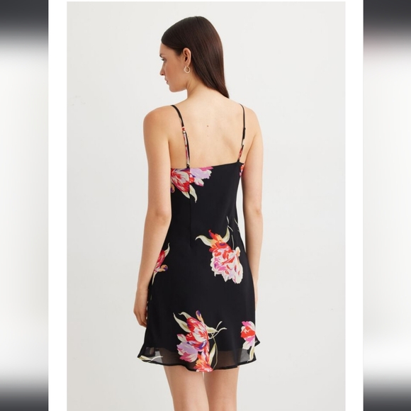 Front Twist Mini Slip Dress - Picture 5 of 6